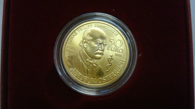 Austria 50 euro Semmelweis 2008