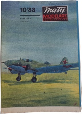 Model Kartonowy Samolot Bombowy IŁ-4 Mały Modelarz 10/1988