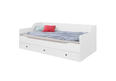 Łóżko jednoosobowe z szufladami SKIEN 90x200 cm