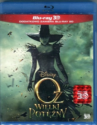 OZ WIELKI I POTĘŻNY - BLU-RAY 3D i 2D POLSKIE WYDYDANIE DUBBING