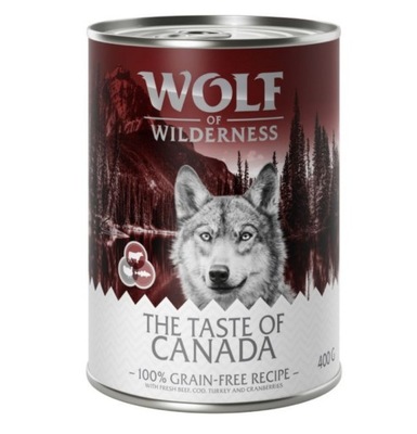 WOLF OF WILDERNESS THE TASTE OF CANADA 400G