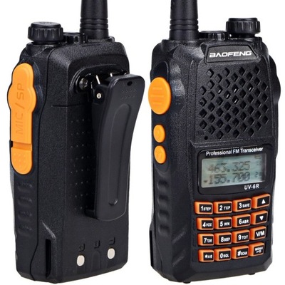 Baofeng UV-6R 5W dwupasmowy radiotelefon 5W
