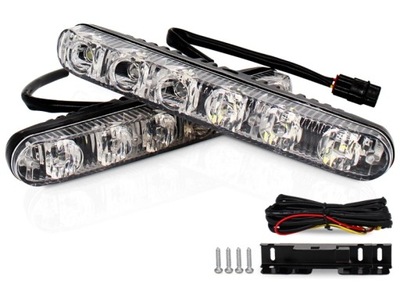 LIGHT FOR DRIVER DAYTIME DRL 6 LED ROAD 12V  