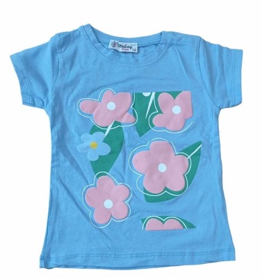 Bluzka koszulka bawełniana dla dziewczynki 86/92 Atabay