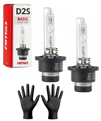 LAMPS D2S AMIO XENON XENON 6000K WARRANTY HOMOLOGATION WHITE COLOR 2SZTUKI  