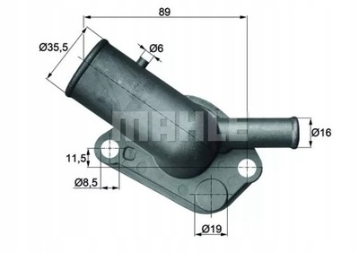 TERMOSTATAS FIAT TEMPRA TIPO TI 64 87D/BET 