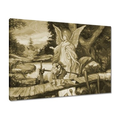 Obrazy 70x50 Anioł Prezent na Chrzciny