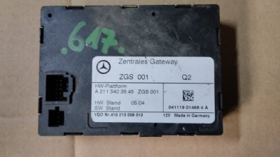 Модуль блок керування шлюз mercedes w203 w211 a2115403545 фото №1