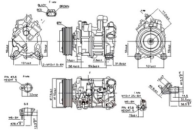 NISSENS КОМПРЕССОР КОНДИЦИОНЕРА BMW 1 F20 1 F21 3 E90 3 E91 3 E92 3 фото