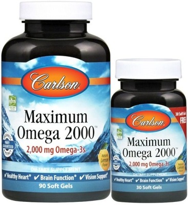 Carlson Labs Maximum Omega 2000 90+30 Vcaps