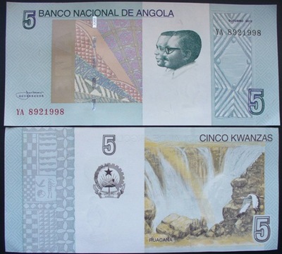 Banknot 5 kwanza 2012 ( Angola )