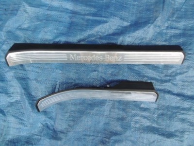 Молдинг накладка поріг хром правий перед задній mercedes w221 фото №1