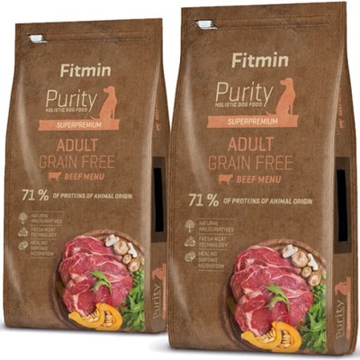 Fitmin Purity Grain Free Adult Beef 4 KG wołowina