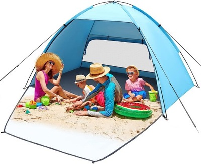 Namiot plażowy muszla 2-4 os ochrona UV 50+dzieci