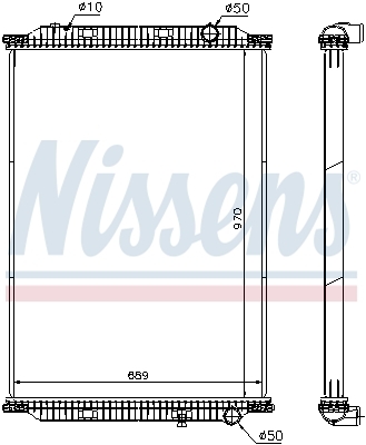 RADUADOR SISTEMA DE REFRIGERACIÓN DEL MOTOR 637860  