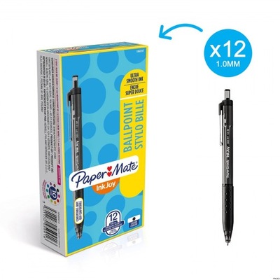 Długopis automatyczny INKJOY 300RT czarny PAPER MA