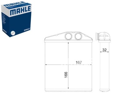 Mahle ah 6 000s теплообмінник тепла, обігрівач салону фото №1