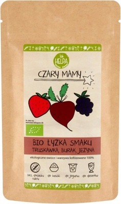 ŁYŻKA SMAKU TRUSKAWKA BURAK JEŻYNA BIO 40 g HELPA