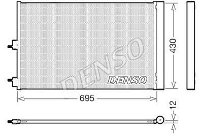 DENSO KONDENSATORIUS KONDICIONAVIMO MERCEDES A W176 CLA C117 CLA SHOOTING 