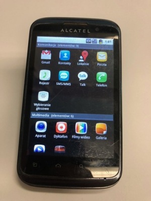 ALCATEL ONE TOUCH 991D, PEKNIĘTY, K818/21