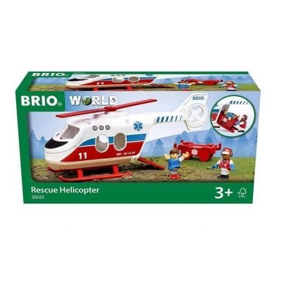 BRIO KOLEJKA DREWNIANA HELIKOPTER RATUNKOWY 36022