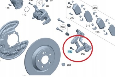 Mercedes оригінальний номер оригінальна болт кріпильна скоба супорт do ступиця фото №1