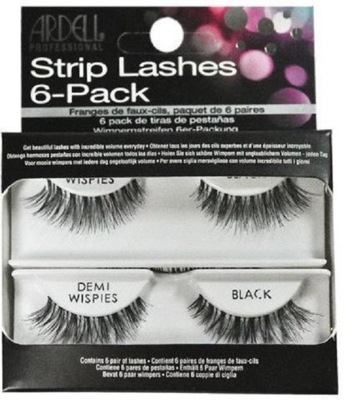 Ardell - Strip Lashes 6-Pack Demi Wispies 6 par sztucznych rzęs Black