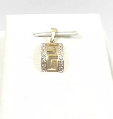 ZŁOTA ZAWIESZKA Z CYRKONIAMI P585 1,52G