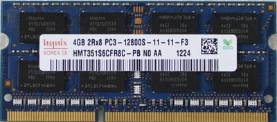 RAM 4GB DDR3 SO-DIMM PC3-12800S 1600MHz HYNIX