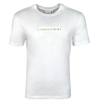 CALVIN KLEIN, t-shirt męski, biały, XL