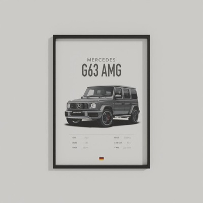 Plakat w Ramce Mercedes G63 AMG