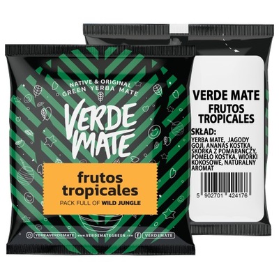 Yerba Verde Mate Green Frutos Tropicales 50g