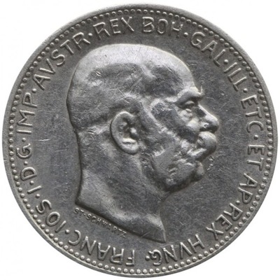 Austria 1 korona, 1913, Franciszek Józef I, srebro