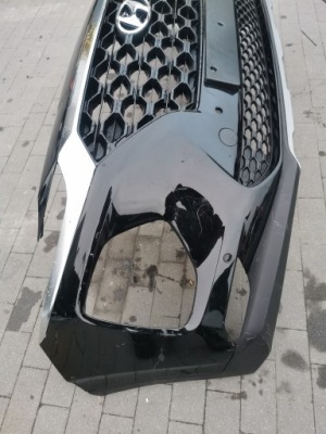 Hyundai santa fe 2019 бампер передний фото №1