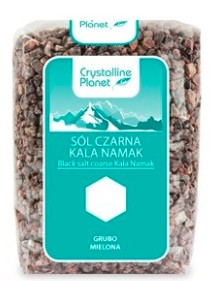 Sól czarna kala namak GRUBO MIELONA 600 g - CRYSTALLINE PLANET