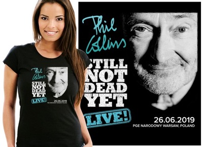 PHIL COLLINS TOUR 2019 WARSZAWA KOSZULKA DAMSKA XL