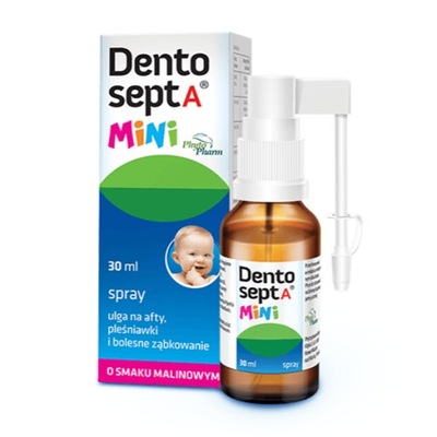 Dentosept A Mini spray na afty ząbkowanie 30 ml