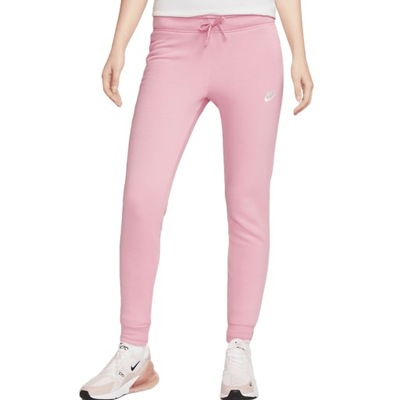 Nike Spodnie Mid-Rise Slim Rozmiar XL Różowy - DQ5