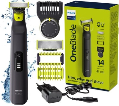 Golarka Męska do Ciała Twarzy Trymer PHILIPS ONEBLADE QP6541/15 PRO 360