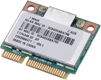KARTA SIECIOWA ATHEROS AR5B22 MINI PCI-E WiFi 802.11N 2.4G/5GHz 300Mbps