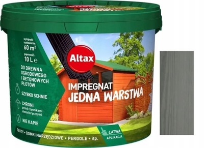 ALTAX IMPREGNAT DREWNA OGRODOWEGO ANTRACYT 4,5L