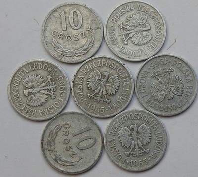 10 gr groszy 1965 ładne z obiegu