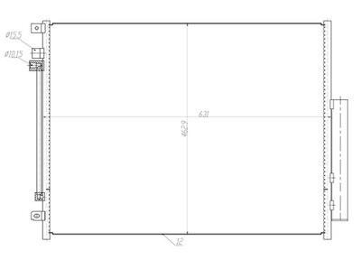 RADUADOR DE ACONDICIONADOR - CONDENSADOR EASY FIT NRF 350459  