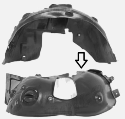 PASSAGE DE ROUE AVANT GAUCHE MINI R55 R56 R57 R58 R59 2007-2015 TYPE USA 