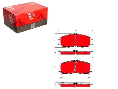 Тормозные колодки тормозные honda перед accord civic fr-v leg фото №1