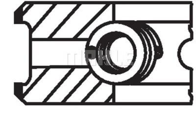 MAHLE КОЛЬЦА ПОРШНЕВЫЕ VW LT