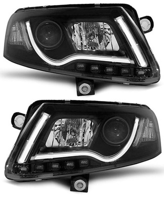 Фара фара денні  line ходові вогні led трубка  неон тюнінг audi a6 c6 4f 2004-2008 фото №1