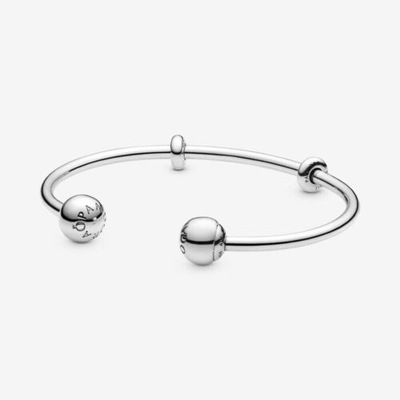 Otwarta bransoletka bangle Pandora Moments