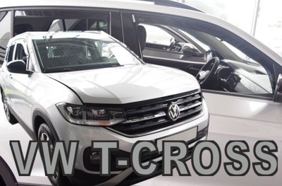 DEFLECTORES VENTANAS VW VOLKSWAGEN T-CROSS 2019- DELANTERO/TRASERO  