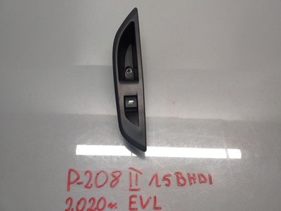 Панель кнопка скло лівий задня peugeot 208 ii фото №1